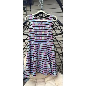My Michelle pleaded lined dress beautiful colors for summer size 10 see measurem